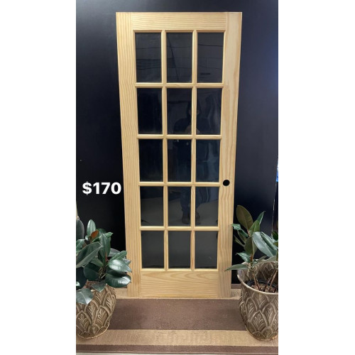 15 Lite Solid Pine Door -$170